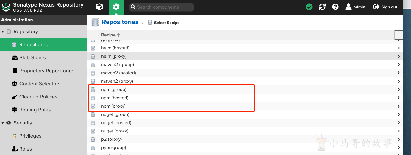  nexus3 repository manager npm 